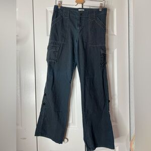 Sweet Lily Size 4 Women's Dark Blue Cargo Jeans